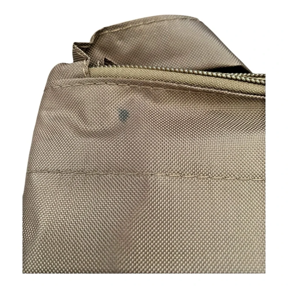 Unbranded Folding Reusable Tote Bag Set Paisley Polka‎ Dot Blue Tan 5 Piece Set